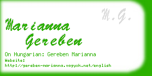 marianna gereben business card